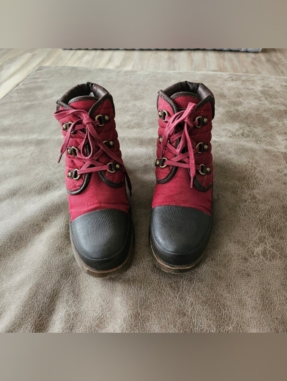 Lucky Brand Akonn Lace Up Bootie Size 9 - Picture 4 of 9